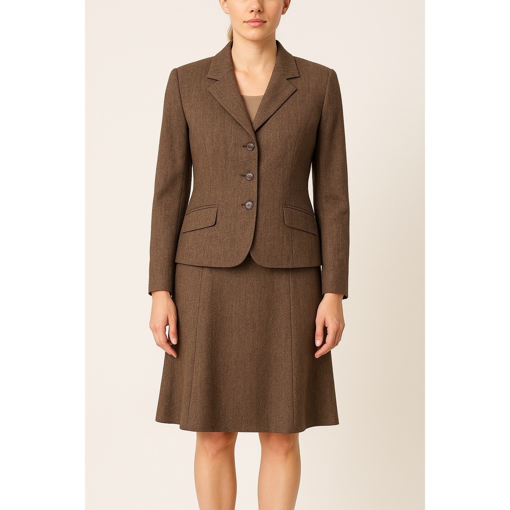Sag Harbor Skirt Set 14 Old Money Tweed ‎ Dark Academia Office Siren